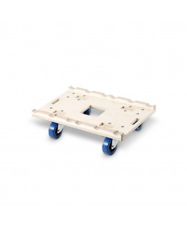 Adam Hall Accessories Truss Stacking Board | 4x 100mm Blue Wheels