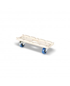 Adam Hall Accessories Truss Stacking Board | 2x 100mm Blue Wheels