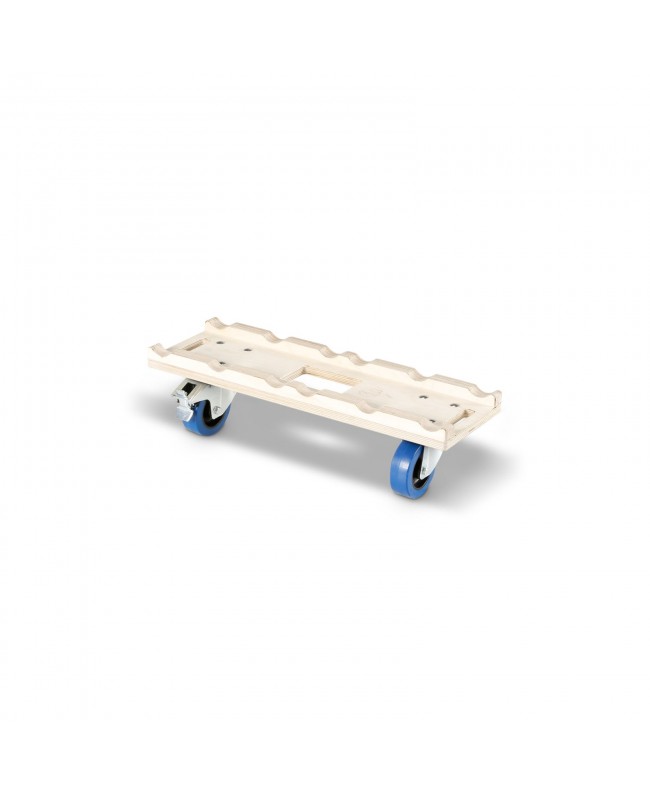 Adam Hall Accessories Truss Stacking Board | 2x 100mm Blue Wheels