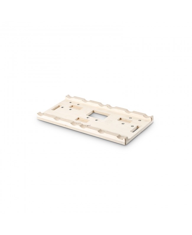 Adam Hall Accessories Truss Stacking Board | 3x 100mm Blue Wheels