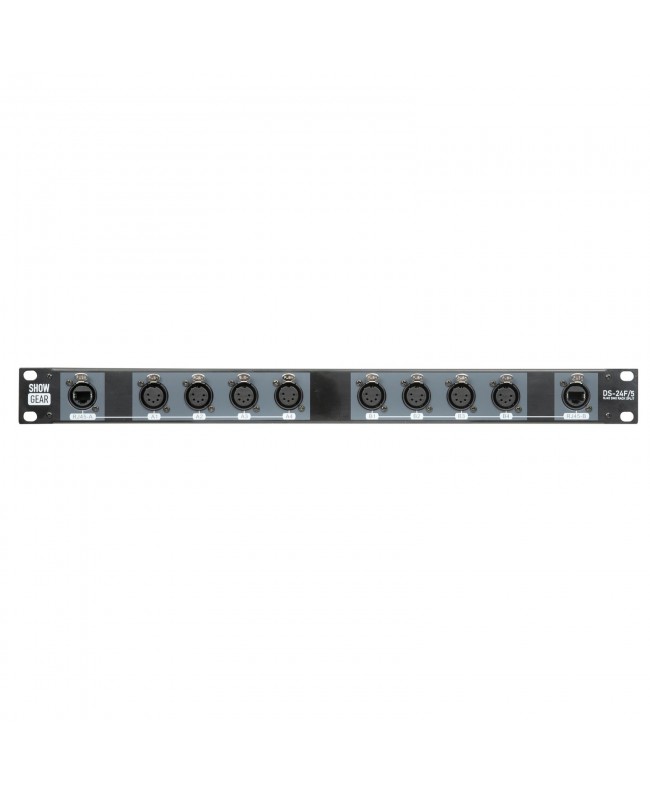SHOWGEAR DS-24F/5 DMX Rack Split CATLink multicore