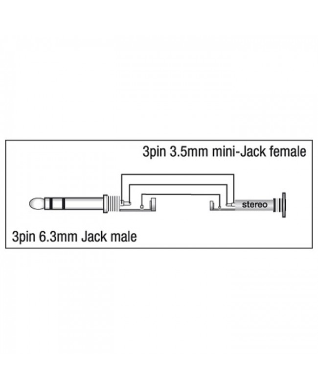 DAP XGA13 - Jack/M stereo to mini-jack/F