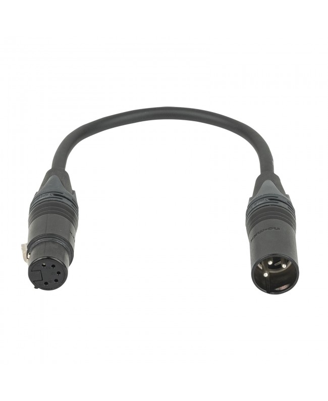 DAP 3-Pin male to 5-pin female DMX ater - Neutrik XX