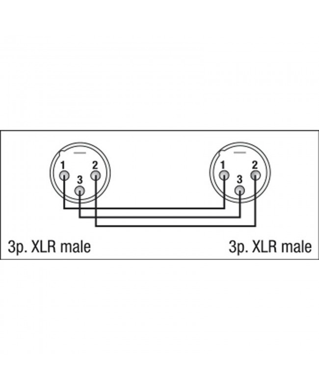 DAP FLA25 - XLR 3P male to XLR 3P male