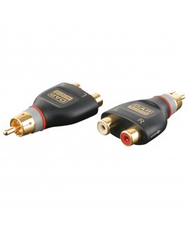 DAP XGA38 - 2 x RCA/F to RCA/M - incl. 2 x 10 kilo-Ohm resistors Inclusi 2 resistori da 10 kilo-Ohm