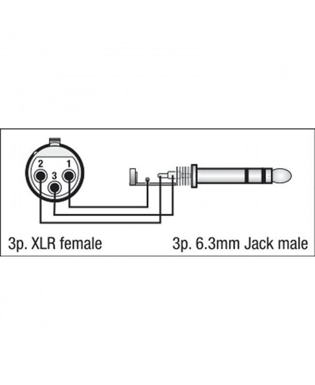 DAP FLA24 - XLR 3P female to Jack stereo male
