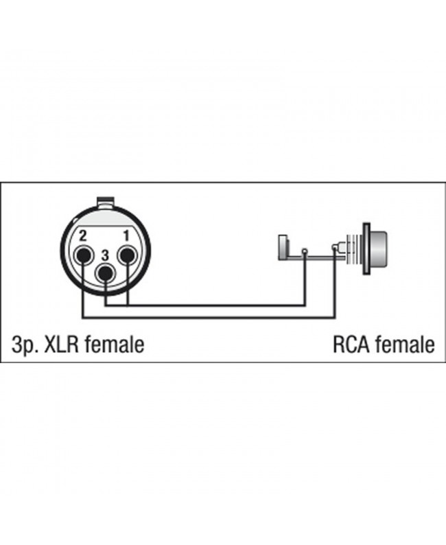 DAP FLA33 - XLR 3P female to RCA female