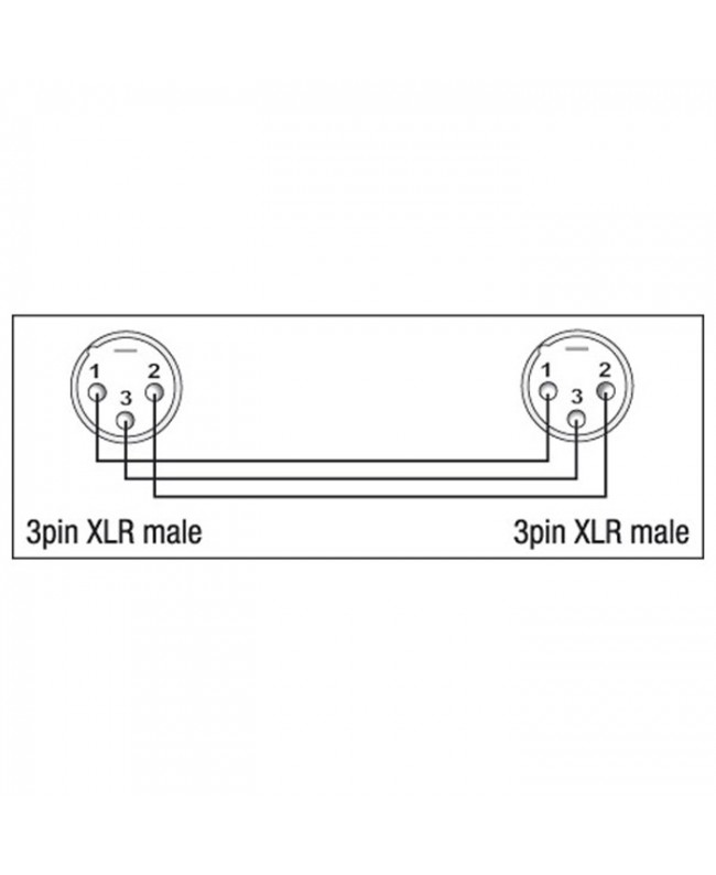 DAP XGA25 - XLR/M 3P to XLR/M 3P
