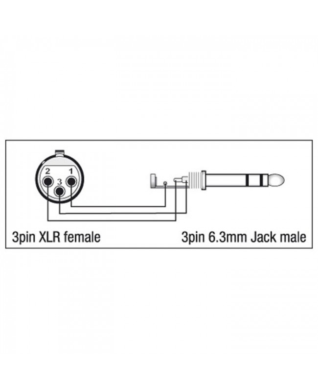 DAP XGA24 - XLR/F 3P to Jack/M stereo