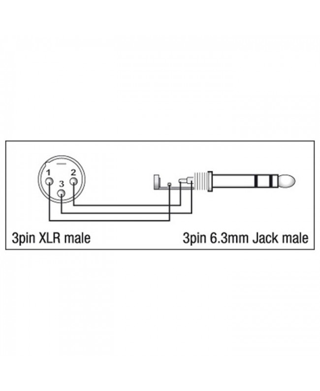 DAP XGA28 - XLR/M 3P to Jack/M stereo