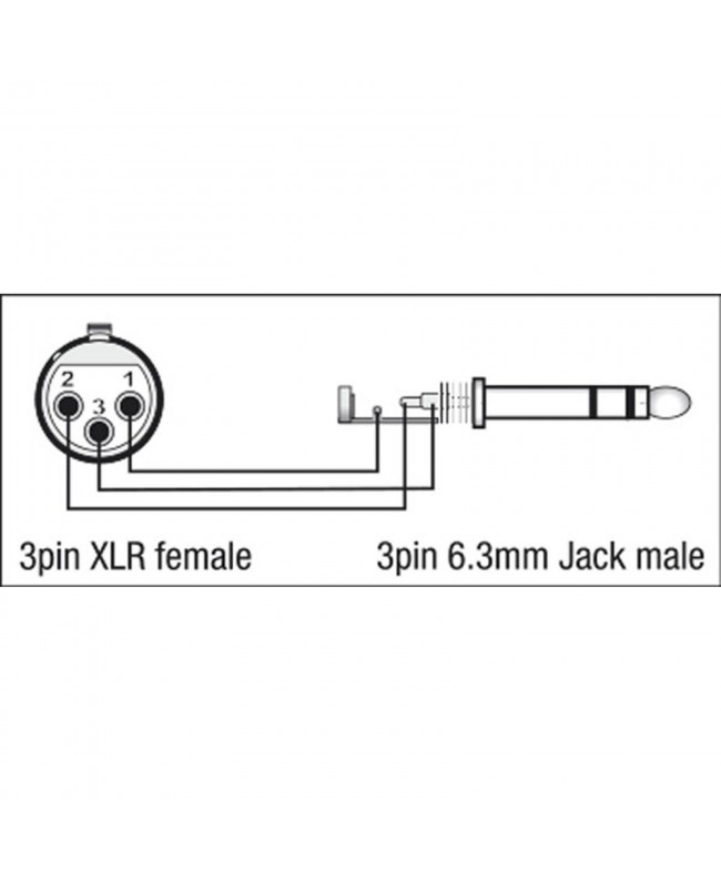 DAP XGA24 - XLR/F 3P to Jack/M stereo
