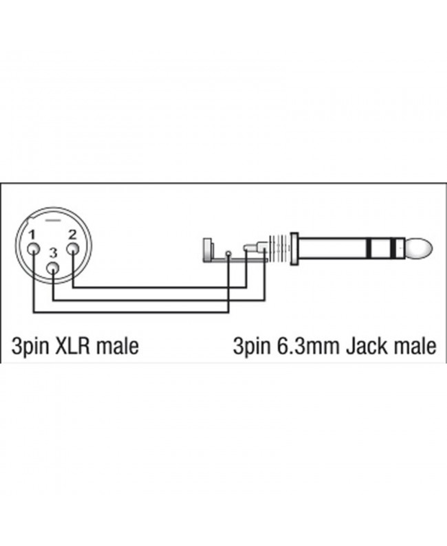 DAP XGA28 - XLR/M 3P to Jack/M stereo
