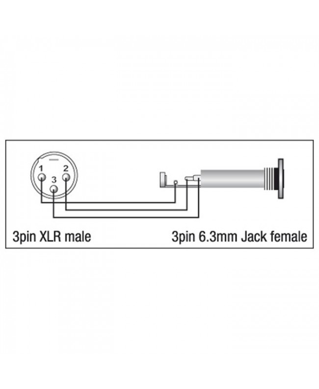 DAP XGA35 - XLR/M 3P to Jack/F Balanced