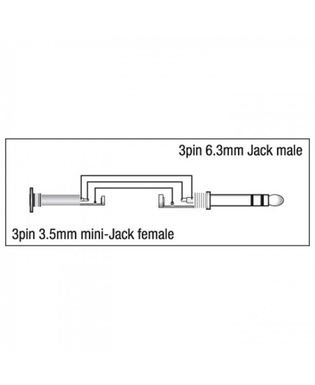DAP XGA39 - mini-jack/F to Jack/M stereo