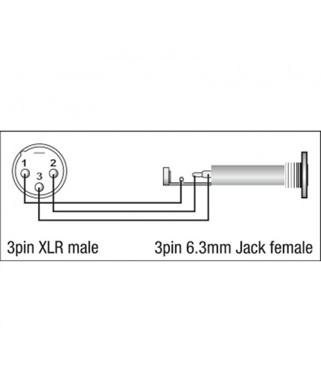 DAP XGA35 - XLR/M 3P to Jack/F Balanced