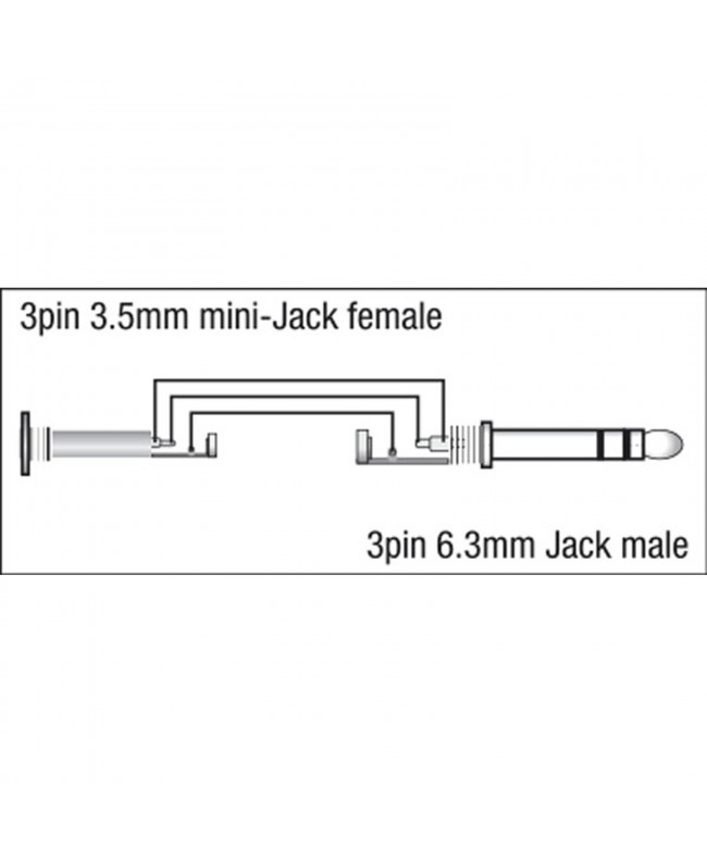 DAP XGA39 - mini-jack/F to Jack/M stereo