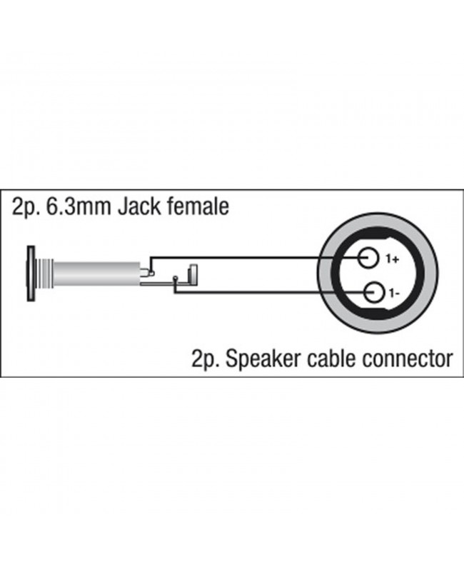 DAP FSA03 - Jack female locking to Speaker 2P male