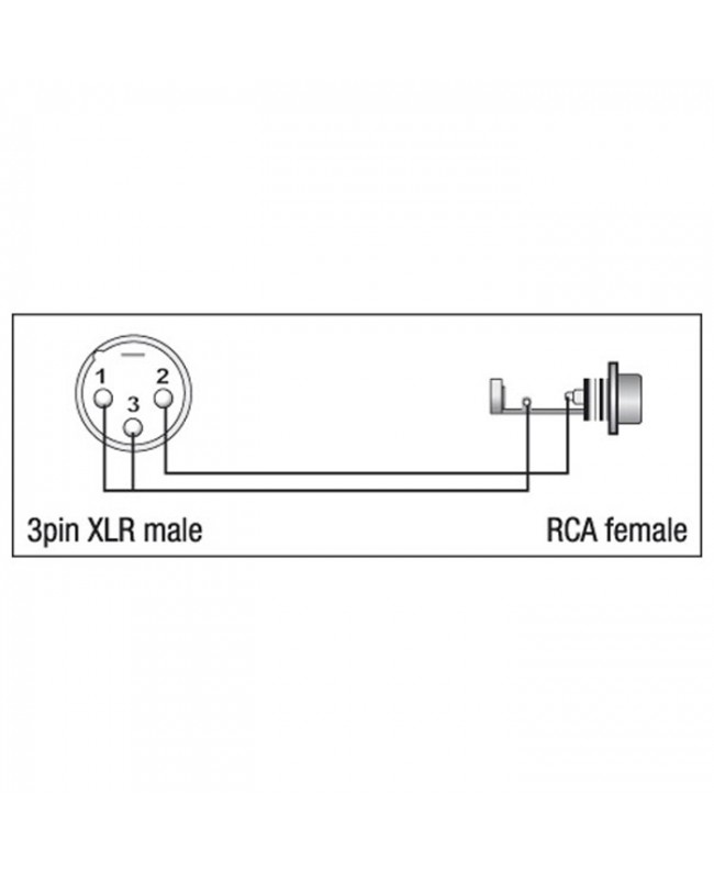 DAP XGA34 - XLR/M 3P to RCA/F
