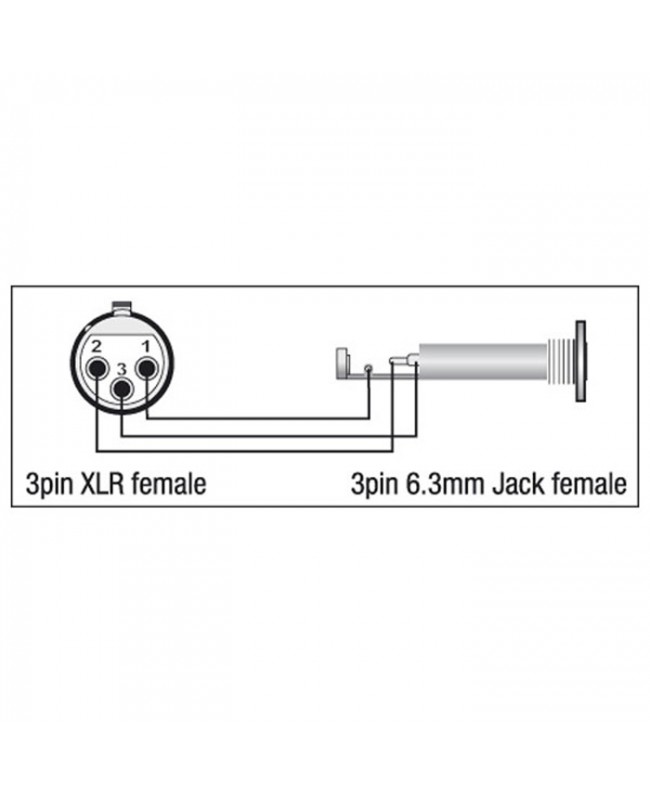 DAP XGA22 - XLR/F 3P to Jack/F Balanced