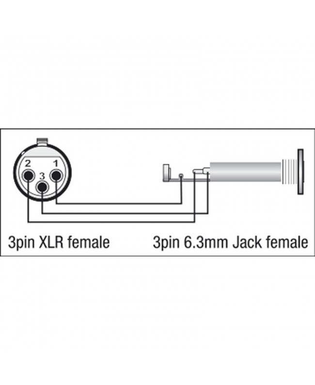 DAP XGA22 - XLR/F 3P to Jack/F Balanced