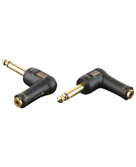 DAP XGA10 - Jack/M mono to mini-jack/F - 90° - incl. 2x 10 kilo-Ohm resistors Inclusi 2 resistori da 10 kilo-Ohm