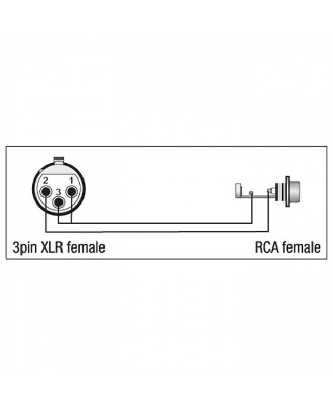 DAP XGA33 - XLR/F 3P to RCA/F
