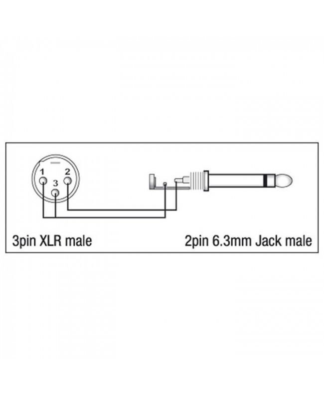 DAP XGA27 - XLR/M 3P to Jack/M mono