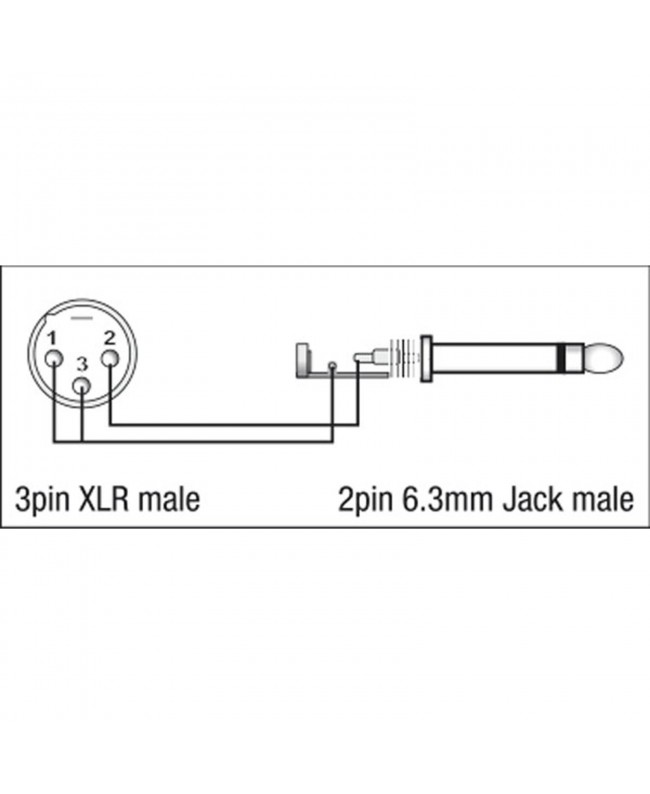 DAP XGA27 - XLR/M 3P to Jack/M mono