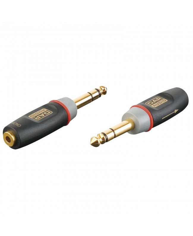 DAP XGA12 - Jack/M stereo to mini-jack/F - incl. 2x 10 kilo-Ohm resistors Inclusi 2 resistori da 10 kilo-Ohm