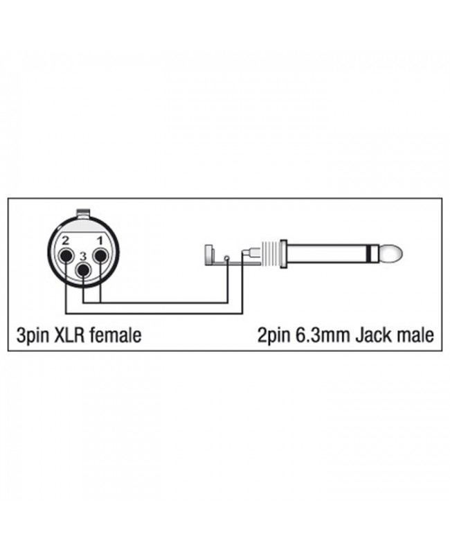 DAP XGA23 - XLR/F 3P to Jack/M mono