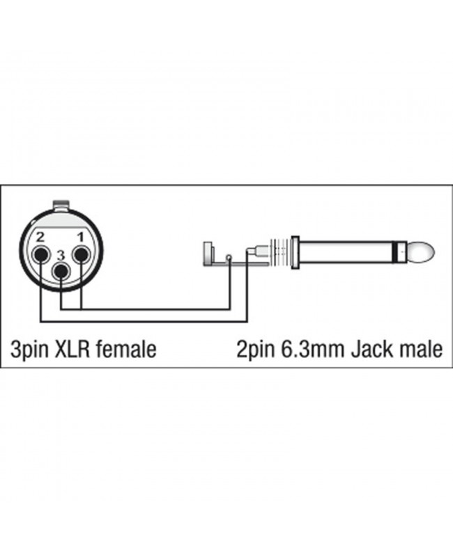 DAP XGA23 - XLR/F 3P to Jack/M mono