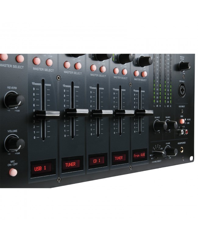 DAP IMIX-7.2 USB Mixer USB installazione 6U 7 canali - 2 zone Mixer analogici