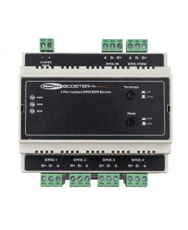 SHOWTEC Booster-4 Install Guida DIN