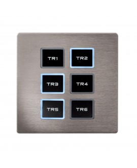 SHOWTEC Wall Panel Remote for TR-512 Install/Pocket Silver front panel DMX-Ausrüstung