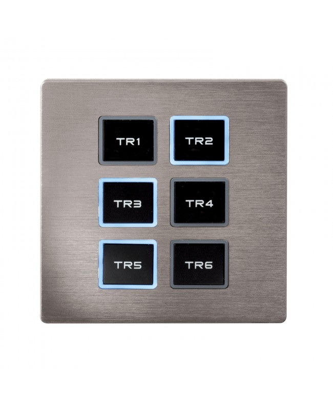 SHOWTEC Wall Panel Remote for TR-512 Install/Pocket Silver front panel DMX-Ausrüstung