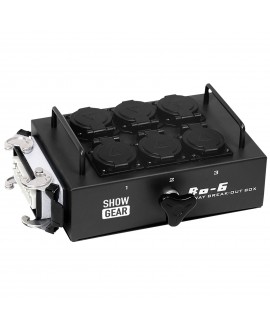 SHOWGEAR BO-6-S1 6 Schuko's and 1 x 16-pin connector