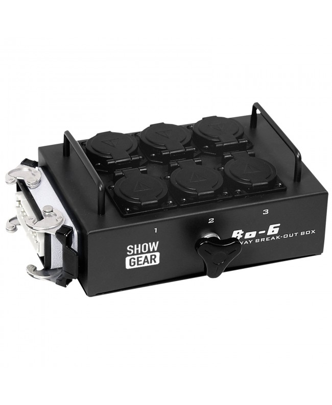 SHOWGEAR BO-6-S1 6 Schuko's and 1 x 16-pin connector
