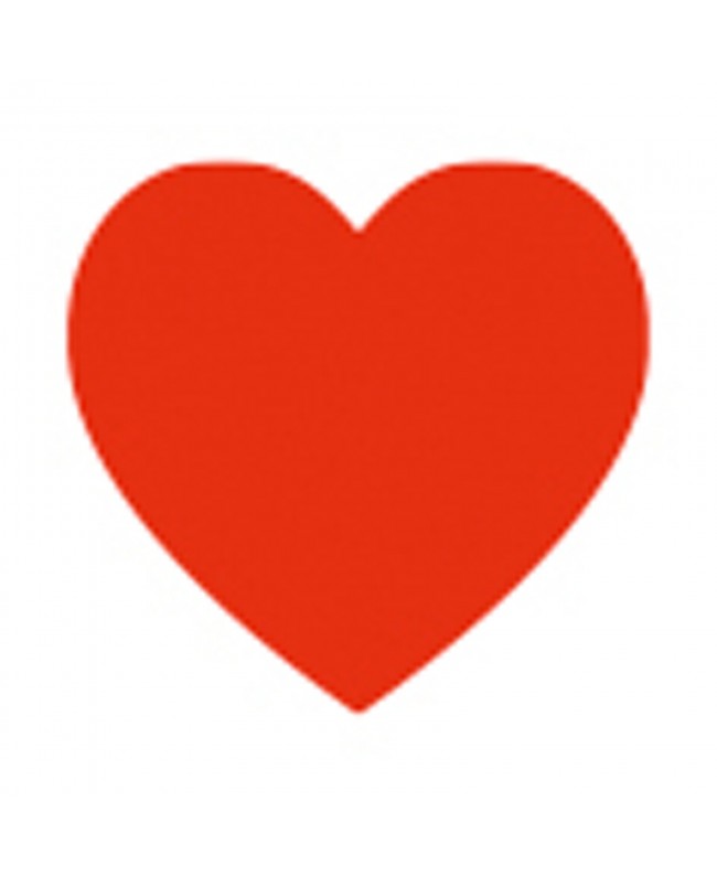 SHOWGEAR Handheld Confetti Cannon 50 cm, red hearts, flameproof and biodegradable