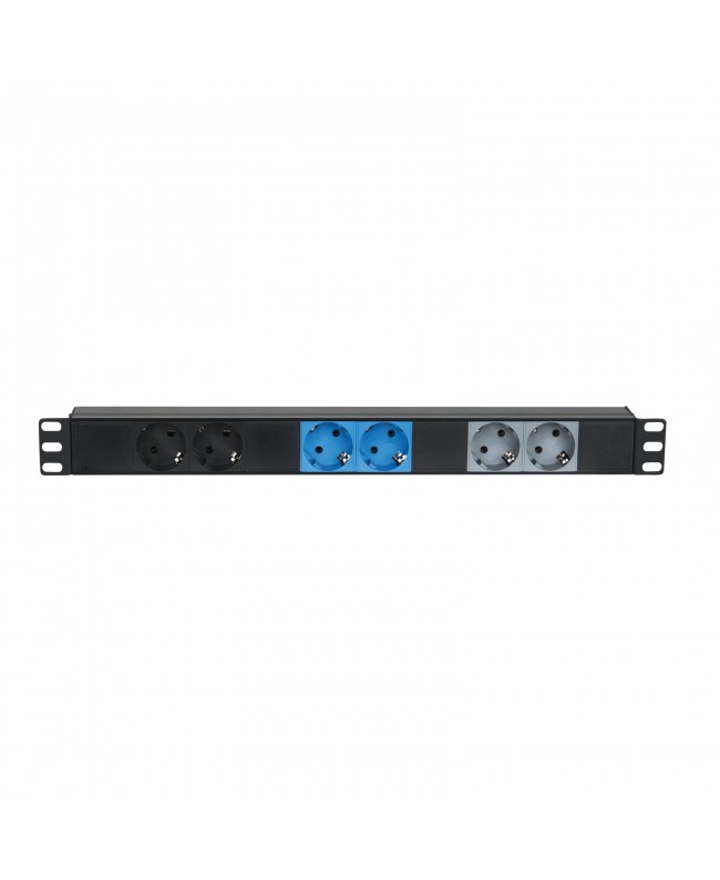 SHOWGEAR 19 1U CEE16A To 6x Sockets Collegamento trifase Ciabatte 19"