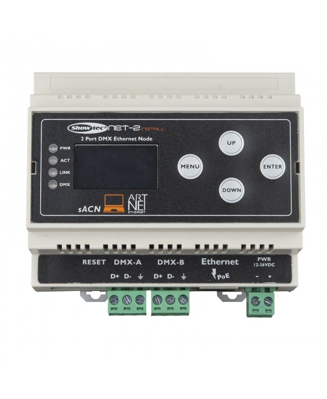 SHOWTEC NET-2 Install DIN Rail DMX Nodes