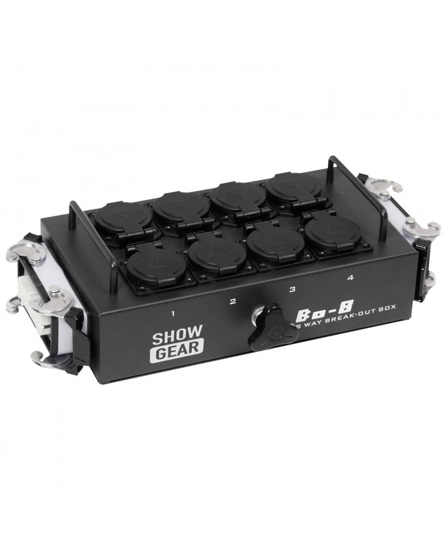SHOWGEAR BO-8-S2 8 Schuko's and 2x 16-pin connector