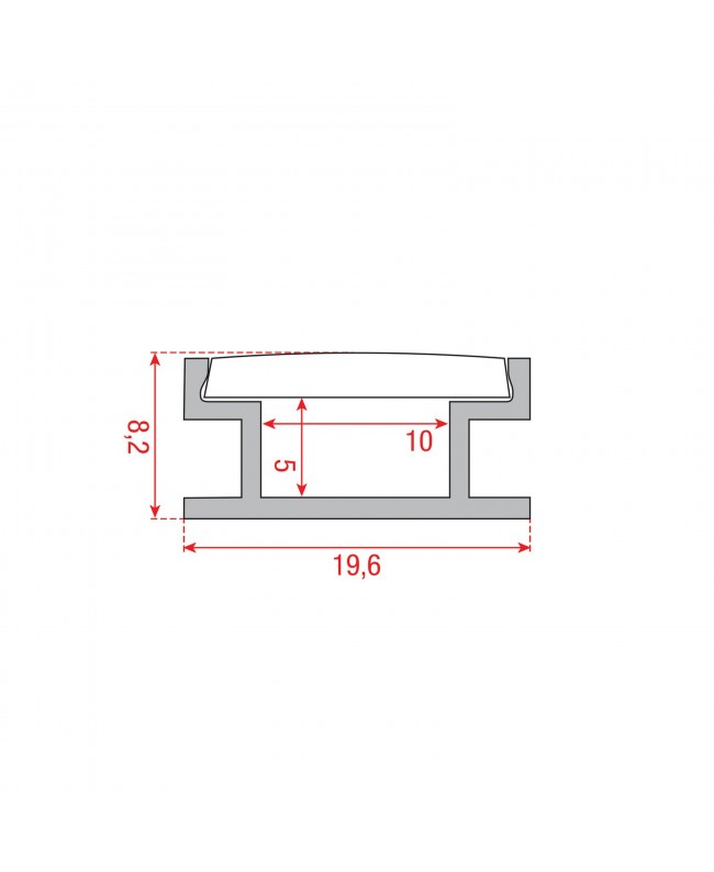 ARTECTA Profile Pro 9 Surface Accessori per strisce & luci a tubo