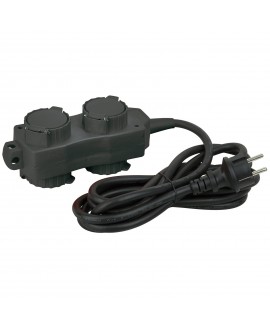 DAP 2 + 2-Way IP20 Multisocket 3x 1.5 mm² 1.5 m Ciabatte