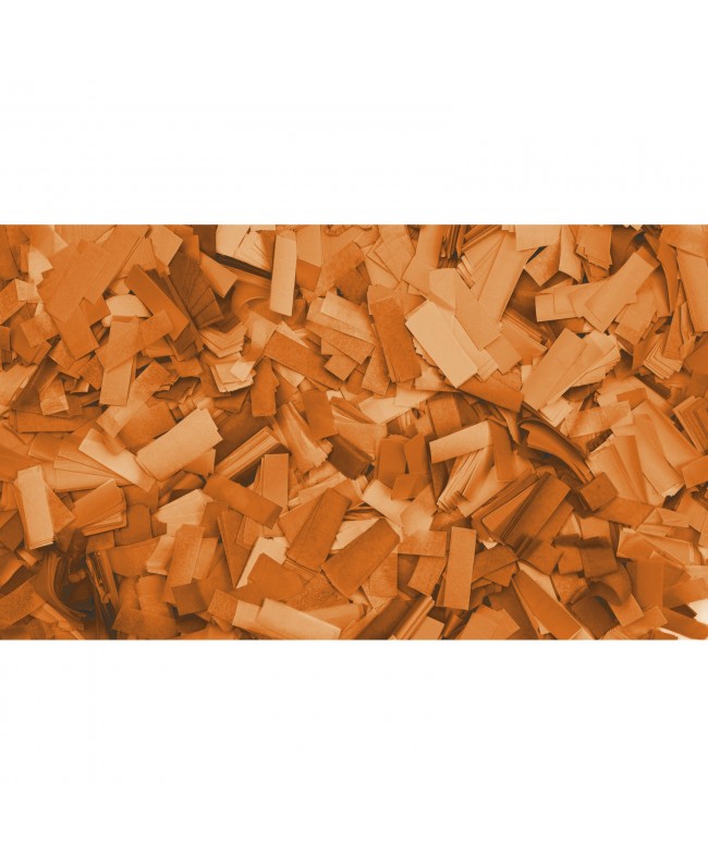 SHOWGEAR Confetti - Rectangle Orange, 55 x 17 mm, 1 kg, flameproof and biodegradable Confetti