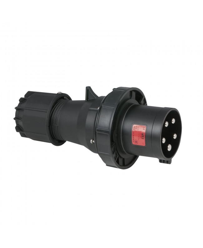 PCE CEE 125 A/400 V 5-pin Plug male Nero - IP67