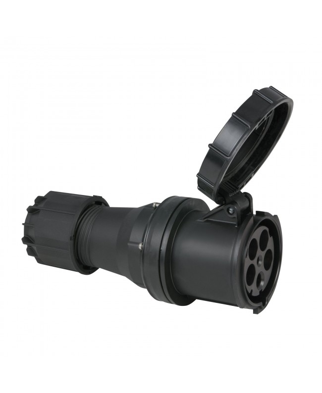 PCE CEE 125 A/400 V 5P Plug Female Black