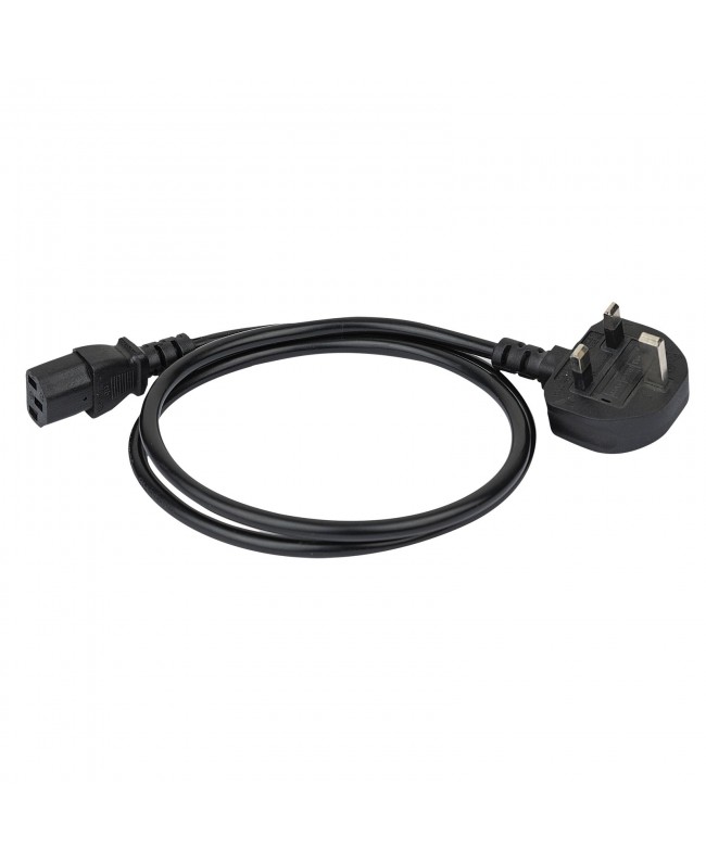 DAP UK BS13 to IEC C13 plug 3 x 1.0 mm² 1 m Kaltgerätekabel