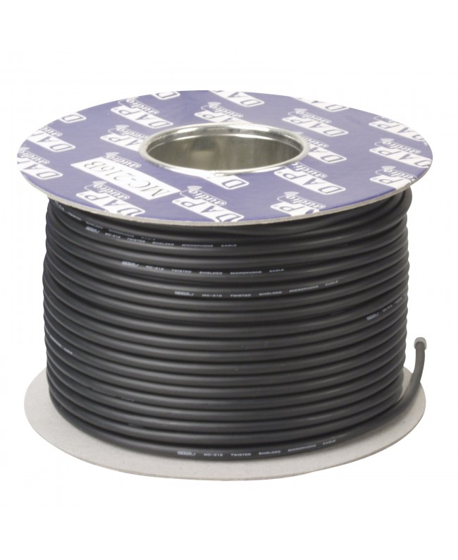 DAP LC-126 Cavo di linea asimmetrico nero - 100m su rocchetto Cavi audio asimmetrici
