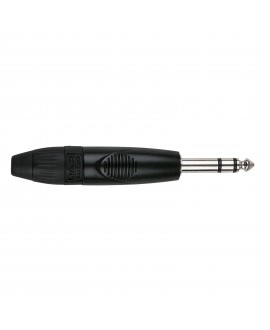 DAP 6.3 mm Jack X-type Stereo Alloggiamento nero - cappuccio finale nero