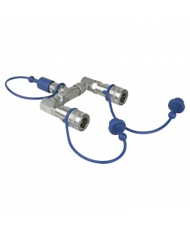 SHOWTEC CO₂ 3/8 Q-Lock 2-way Splitter Sistema chiuso Accessori
